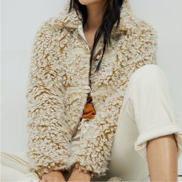 Anthropologie Jackets & Blazers - Anthropologie Brenna Faux Fur Coat small EUC